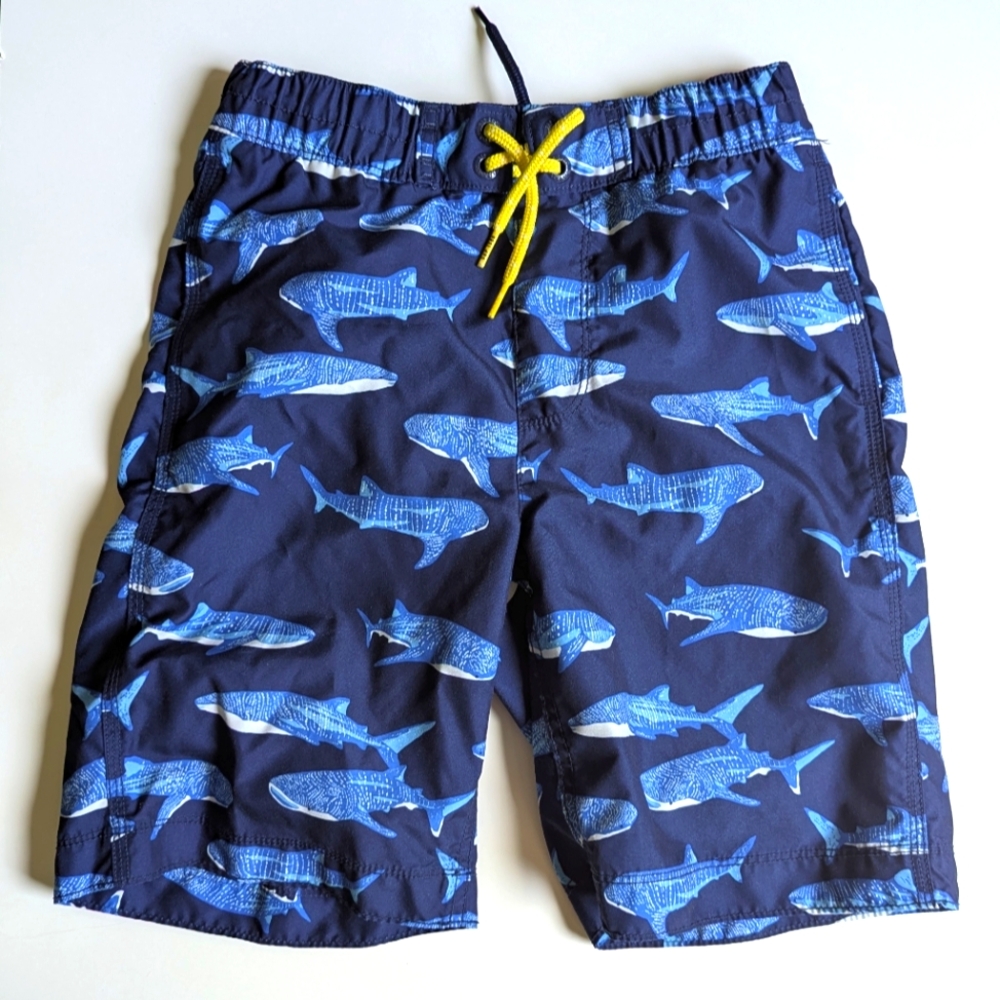 GAP Kids Navy Whale Swim Trunks L (10)